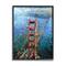 Stupell Industries Golden Gate Bridge Contemporary Abstract Wall Art in Black Frame